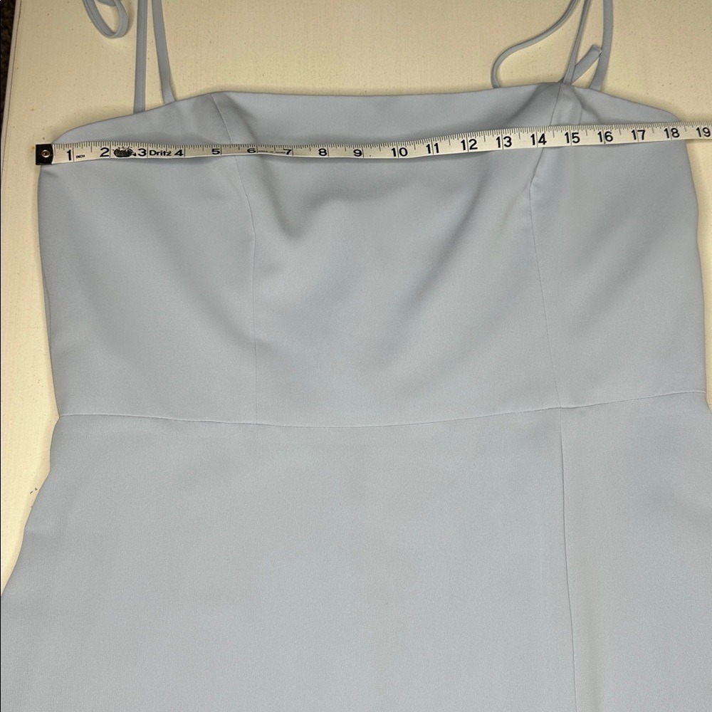 Jenny Yoo Collection‎ Alissa Dress Whisper Blue Matte Georgette Size 18 - Picture 14 of 16